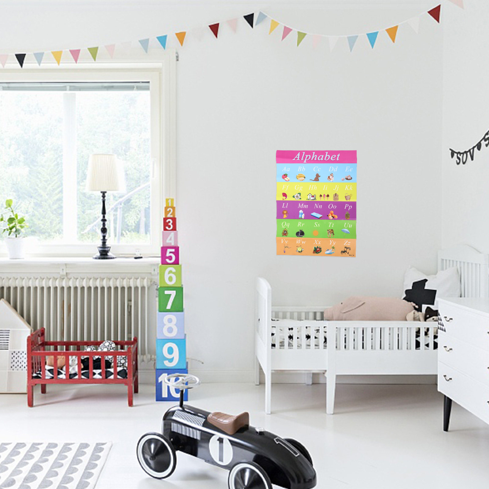 Kids Education Charts - 30x40cm Poster voor vroegschoolse educatie, zelfklevende