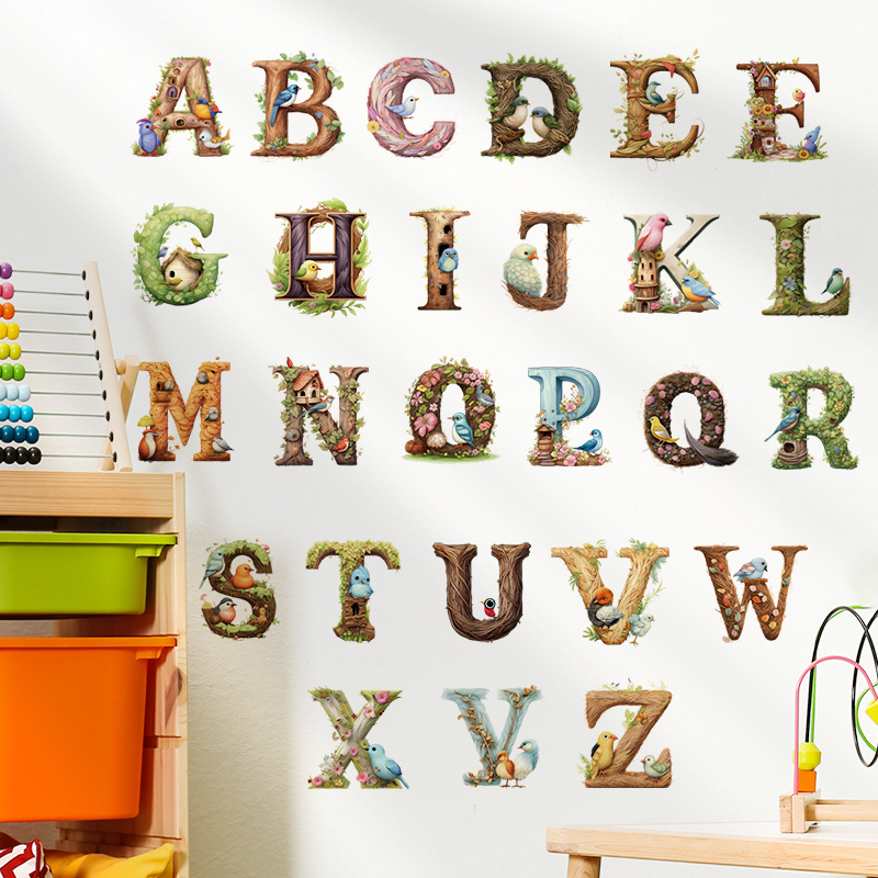 Abc Kids Early Education - Schattige Alfabet Vinyl Muur Sticker Abc