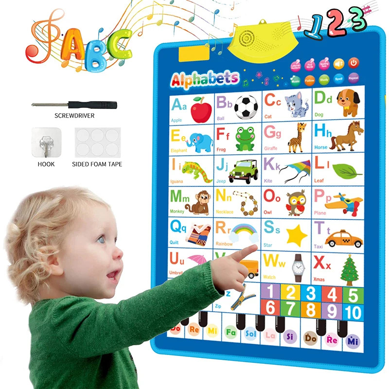 Kids Education Charts - Elektronisch Engels Alfabet Wandkaart Praten ABC