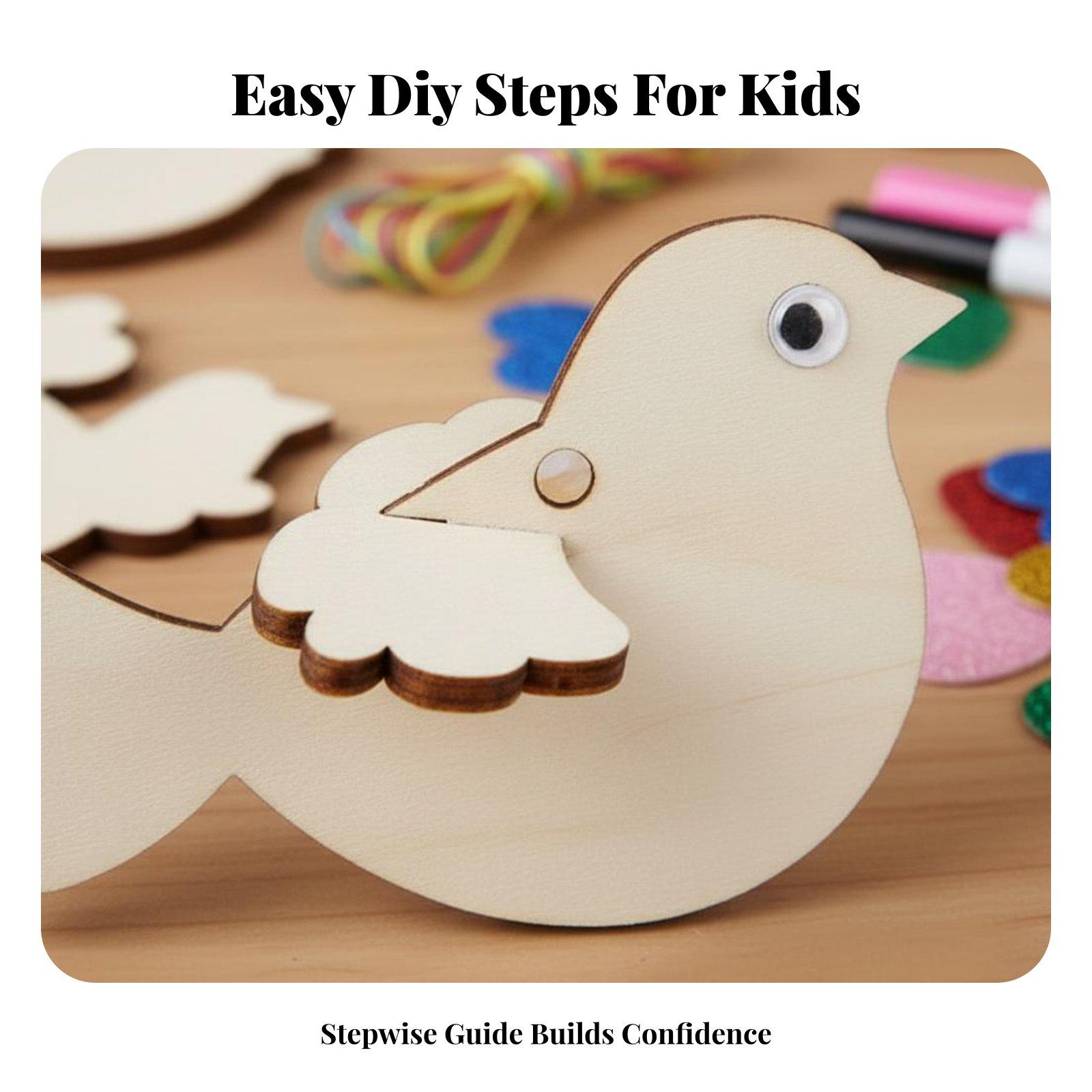 Houten Vogel Ornament DIY Knut - Kids Education Fun recensie en prijs