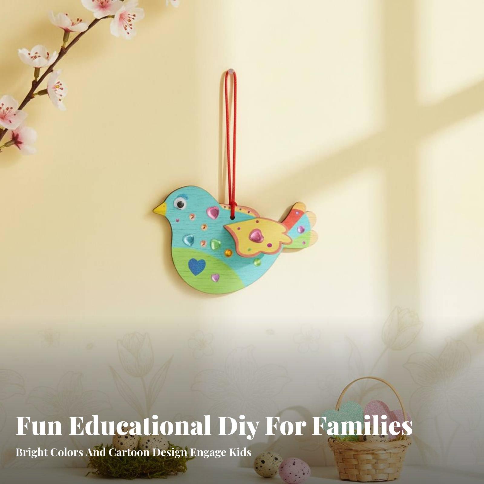 Houten Vogel Ornament DIY Knut - Kids Education Fun recensie en prijs