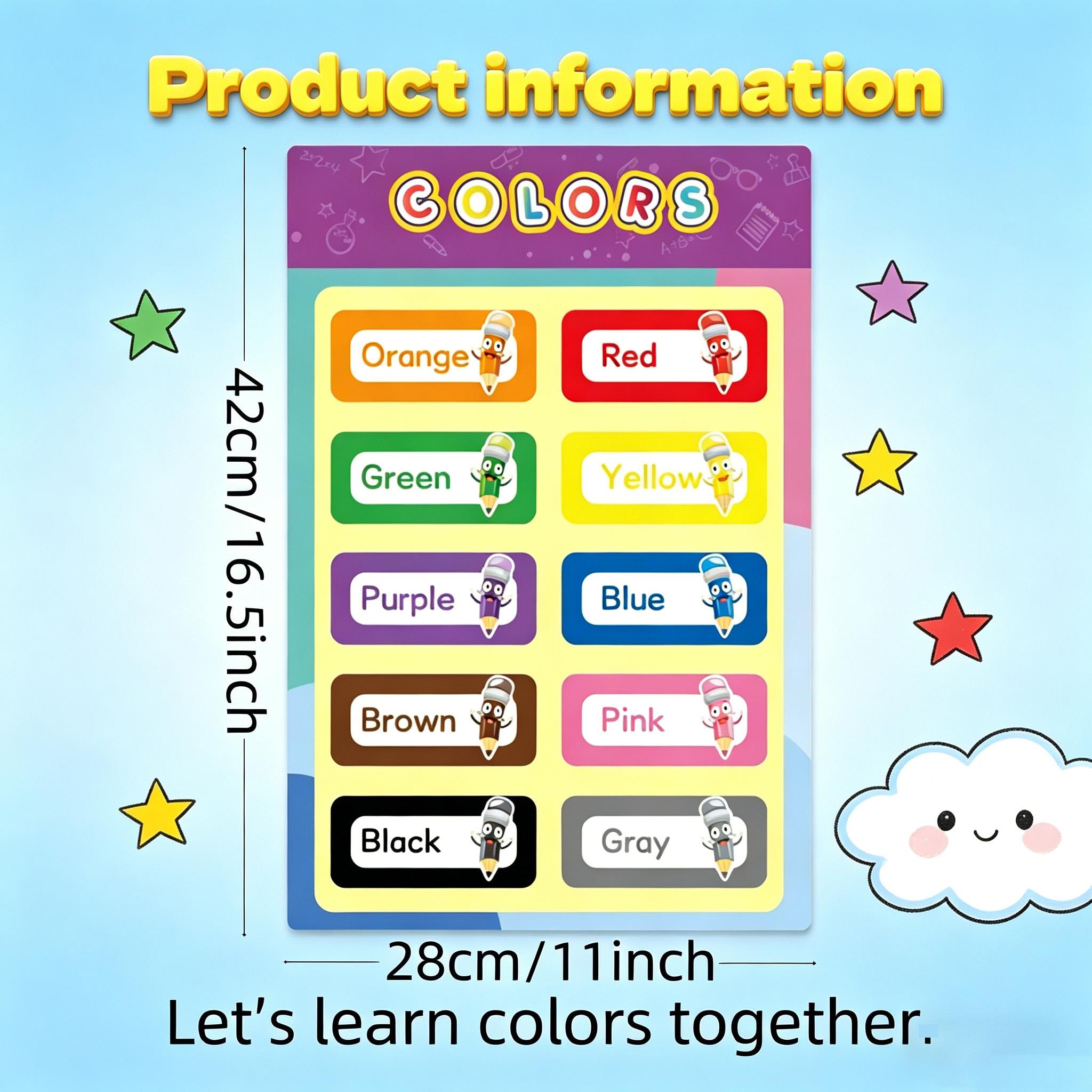 16 stuks educatieve posters vo - Kids Education Charts recensie en prijs