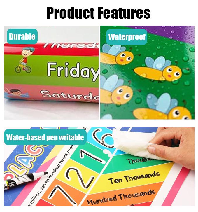 16 stuks educatieve posters vo - Kids Education Charts recensie en prijs