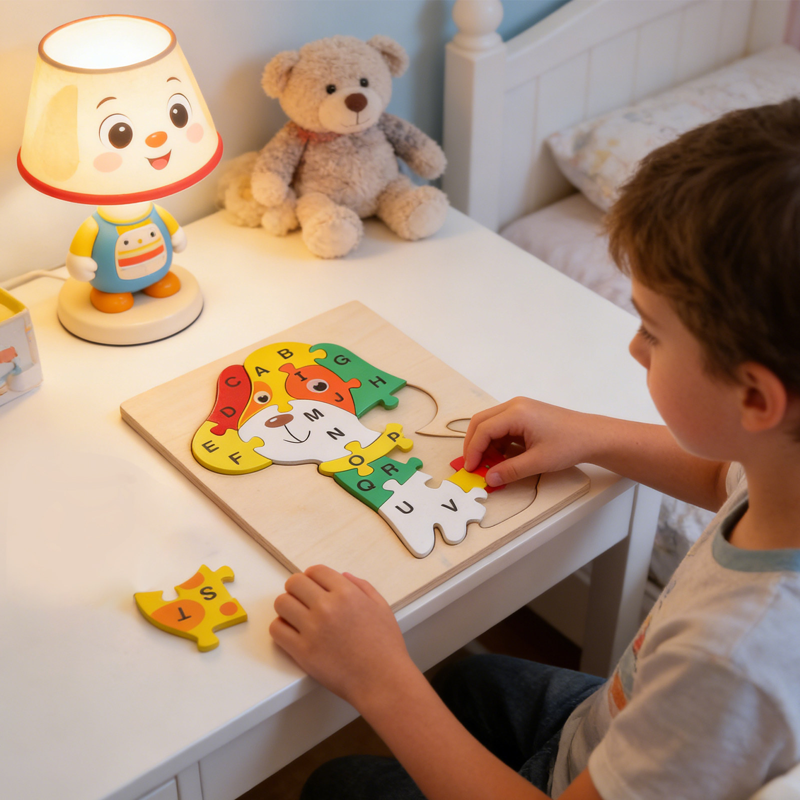 1 set houten alfabetpuzzel voo - Abc Kids Early Education recensie en prijs