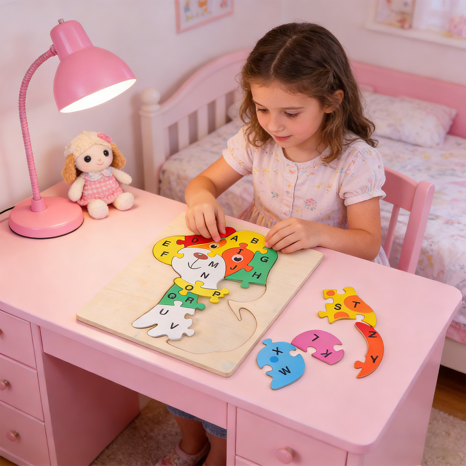 1 set houten alfabetpuzzel voo - Abc Kids Early Education recensie en prijs