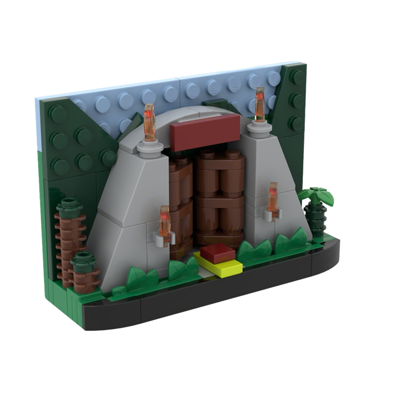 111pcs MOC Park Gates TV Scene - Kids Education Park recensie en prijs