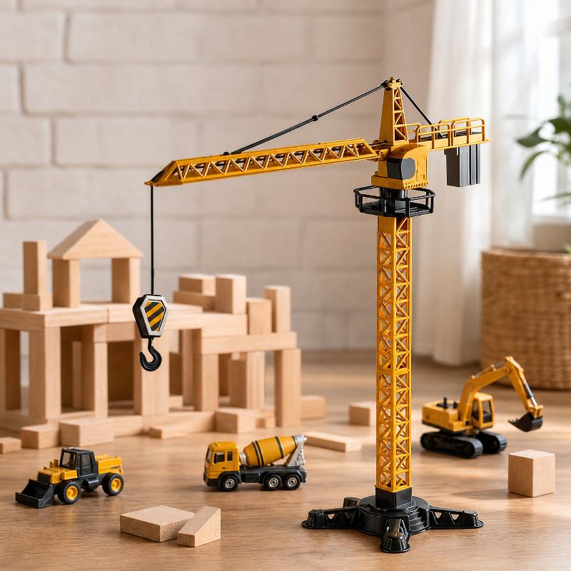 Speelgoed torenkraan, gesimule - Kid Education recensie en prijs