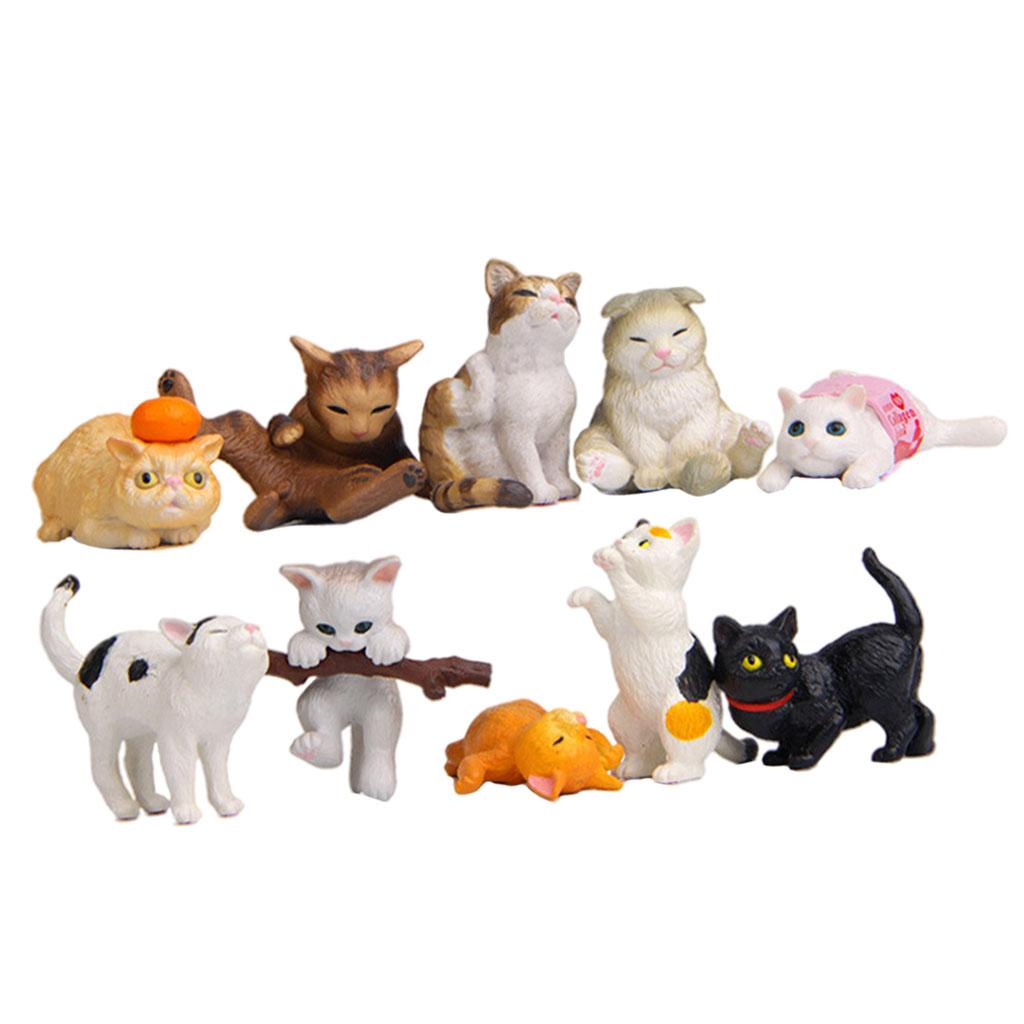 10 STUKS PVC Kat Figuren Beeld - Kids Education Learn Tv recensie en prijs