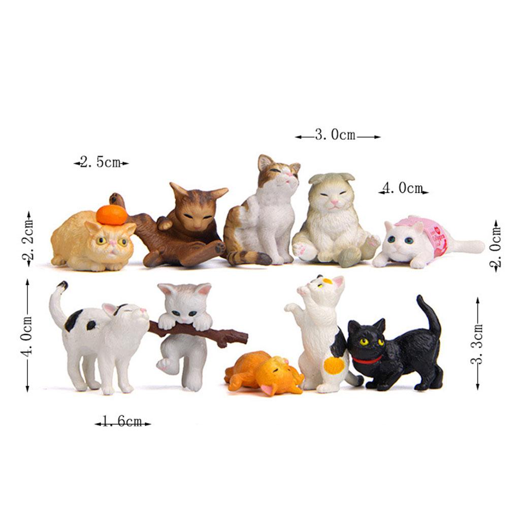10/Set Schattige kattenfiguren - Kids Education Learn Tv recensie en prijs