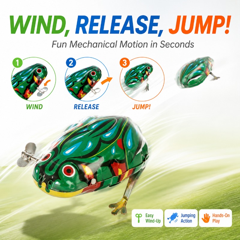 Traditioneel opwindbaar spring - Kids Education Fun recensie en prijs