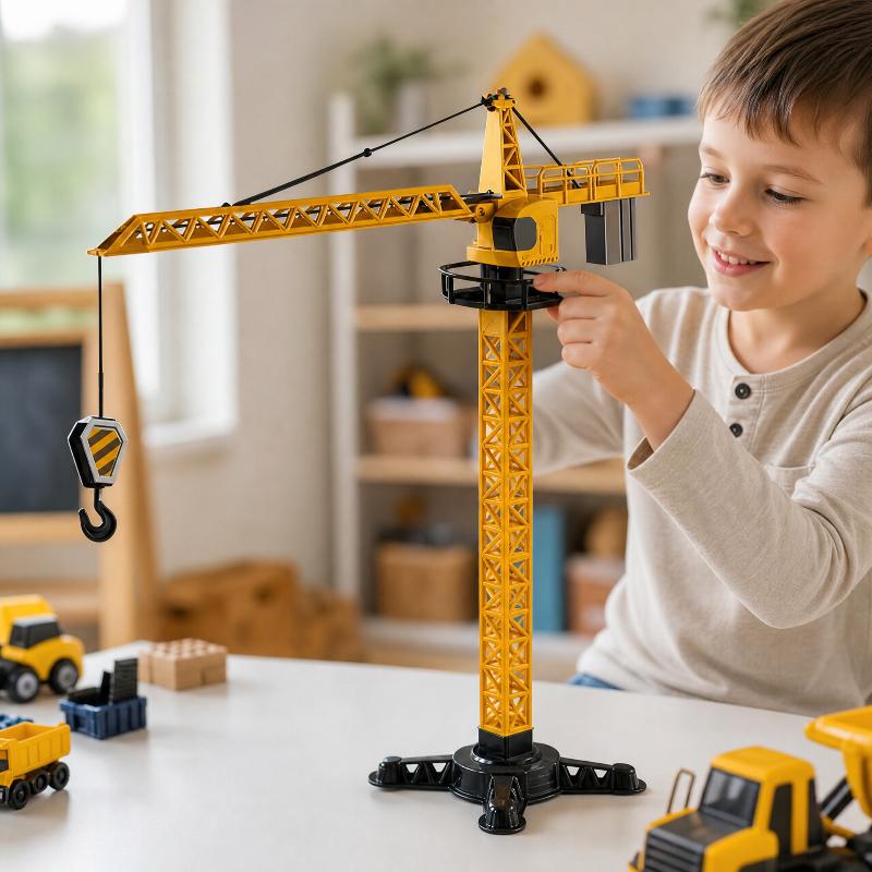 Speelgoed torenkraan, gesimule - Kid Education recensie en prijs