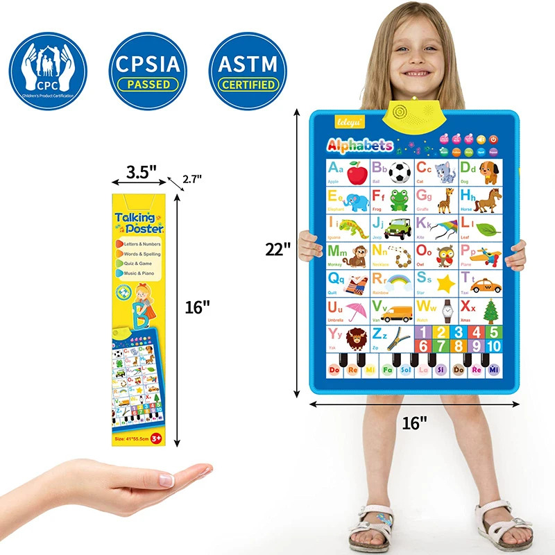 Elektronisch Engels Alfabet Wa - Kids Education Charts recensie en prijs