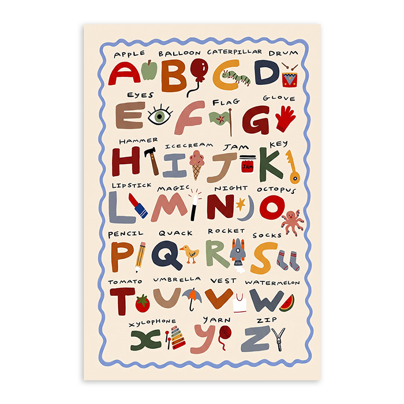 Kinderen Alfabet ABC Poster Ca - Kids Education Charts recensie en prijs